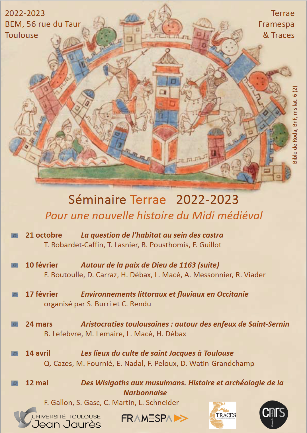 Affiche séminaire Terrae 2022-23